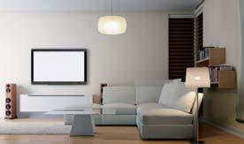 Lights and domestic appliances are turned on/off according to temperature settings, customized