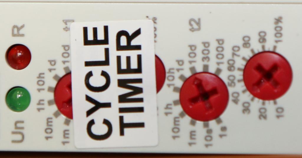 THE CYCLE TIMER EXPLAINED THE CYCLE TIMER EXPLAINED ONLY ADJUST SCREW A AND B ON THE CYCLE TIMER. NEVER ADJUST ANY OTHER TIMER SCREW.