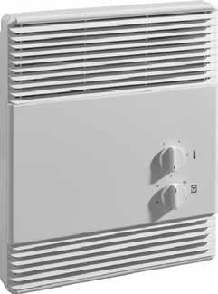 EWI Series European Style Wall Heater (Shown with optional thermostat & timer) Applications Entryways Reception Areas Fire Station Changing Areas Restrooms Offices The EWI wall heater has a stylish,