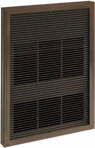 Efficient Operation: The fan draws air into the top of the grille and discharges warm air downward to distribute heat and keep floors warm and dry.