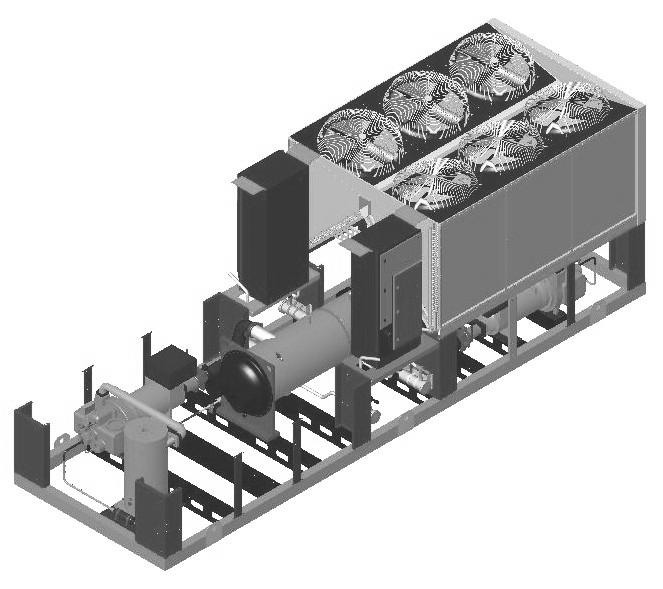 Component Location Major Component Location Figure 29, Two-Compressor Unit Cutaway Control/Power Panel Circuit #1 Condenser
