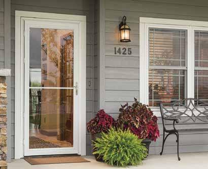 Rolscreen Storm Doors LIGHT AND FRESH AIR. Standard Screen Storm Doors SIMPLY PROTECTED. Beautifully convenient. Enjoy a clean, clear view without having to remove the screen.