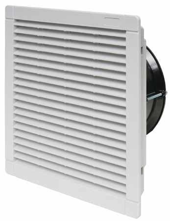7F Series Filter Fans and Exhaust Filters Filter Fans Minimal depth within enclosure Air volume (230.