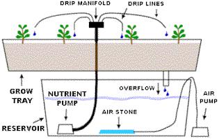 The non-recovery system requires due to the fact that the excess nutrient solution isn't recycled back into the reservoir, so the