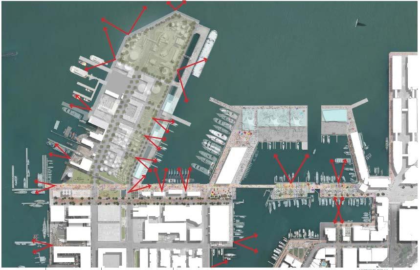 Figure 21: Showing the location of the Wynyard and Viaduct Harbour viewshafts relative to the proposal Analysis of Visual Effects Visual effects result from changes to specific views and the visual