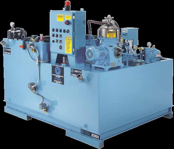 Fluid RECYCLING EQUIPMENT Recycling Fluids with XYBEX Systems The System 1000 series also offers an optional dual product design, the XYBEX System 1200, which features two clean and two dirty tanks
