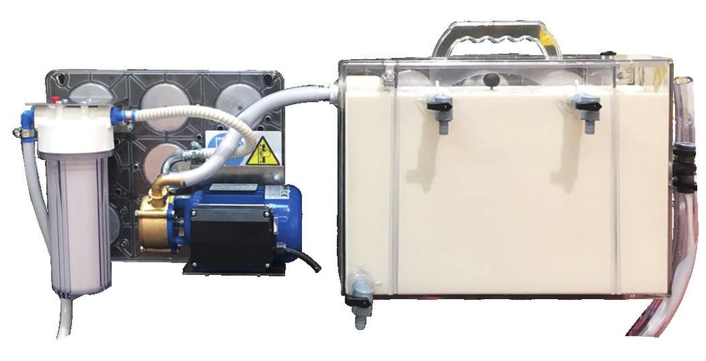 Tramp Oil Removal Systems C-Thru Separator FLUID TREATMENT Tramp oil separation via efficient coalesce system Easy installed using magnetic plates No consumables Compact no floor place utilised Easy