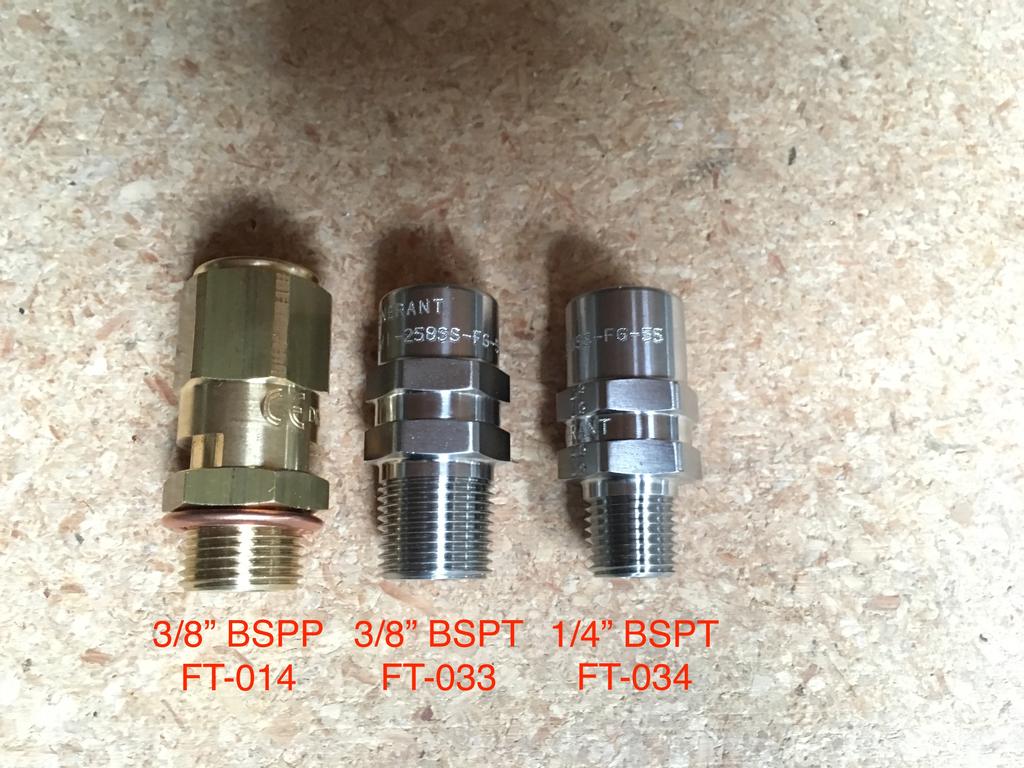 3 Different PRV s Brass PRV FT-013 (Left): This is the original brass PRV (FT-013) with 3/8 BSPP Threads. It is made to fit all 3 Bolt Heating Element Boilers manufactured before 7/1/15.