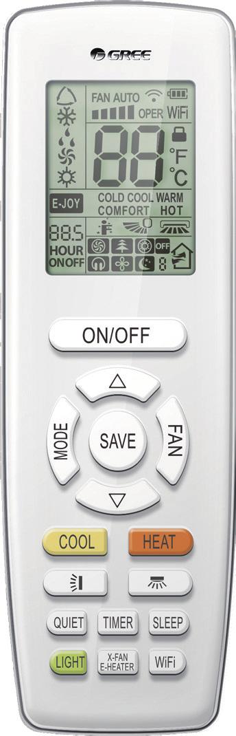 6.2 Remote Control Operations Buttons on remote controller 1 2 4 7 9 13 14 15 3 5 6 8 10 11 12 1 O/OFF button 2 SAVE button 3 FA button 4 MODE button 5 / button 6 7 8 9 10 HEAT button COOL button