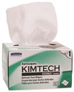 Controlled single sheet dispensing Low in extractables KC34120 Delicate Task Wiper, White, 210 x 110mm, 280 sheets Ct/30 ISOWIPE & KIMTECH* Bactericidal Isopropyl alcohol, bactericidal action