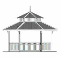 .. Feature sandstone retaining walls - crafted in random sandstone by experienced stone masons Gazebo - The French style Gazebo with wrought iron inlays overlooks the water and