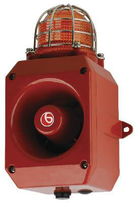 The E2x and D2x range of non-sparking sounders, beacons and loudspeakers provide a robust yet cost-effective