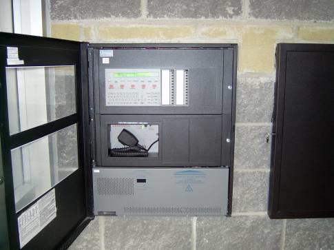Image 6 Main Fire Alarm Control Panel Signaling is provided by combination horn/strobe units or bells mounted on walls
