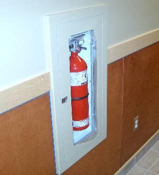 Portable Fire Extinguishers Portable fire extinguishers are strategically located throughout the school.