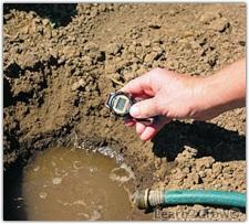 Check for Good Drainage (Percolation) Soil must drain properly to keep the tree from drowning and developing root diseases.