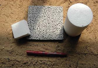 Figure 8. Geofoam examples Figure 9. Geocells partly filled with aggregate enter or exit the pipe as well as non-perforated to transfer them.