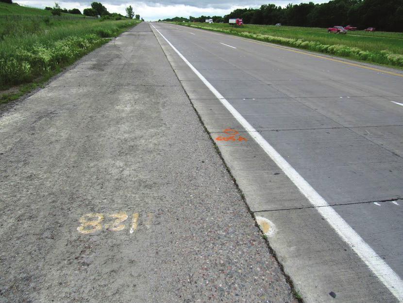 Panel sizes range from 6 ft long by 6.5 ft wide in the passing lane, to 6 ft long by 7 ft wide in the driving lane.