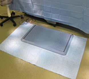 with fluid channels to keep your feet out of standing fluid - safety Single use - eliminating cross contamination possibilities Product # Description Size Quantity H2NO Suction & Anti-Fatigue Mat 56