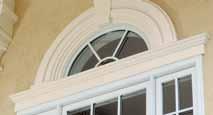 detailed designs to match any decor More than 100 architectural profiles One-piece combinations Miterless crown moulding systems also available E-Vent Systems Provide additional ventilation for steep