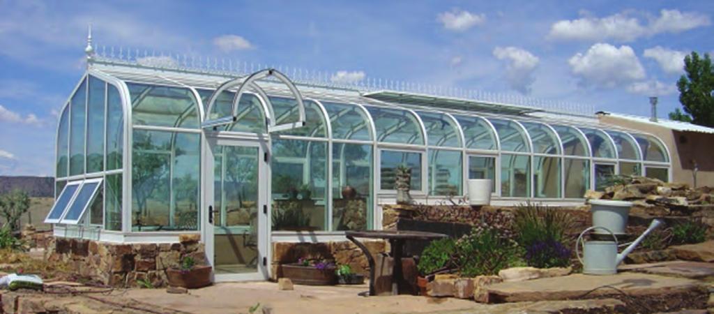Greenhouse Configurations Curved Eave Double Pitch In a curved eave, double pitch configuration, the eaves of the