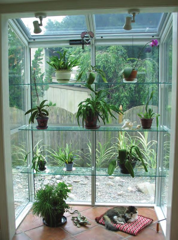 Functional Greenhouse Types Garden Windows Garden windows are similar to small scale greenhouses.