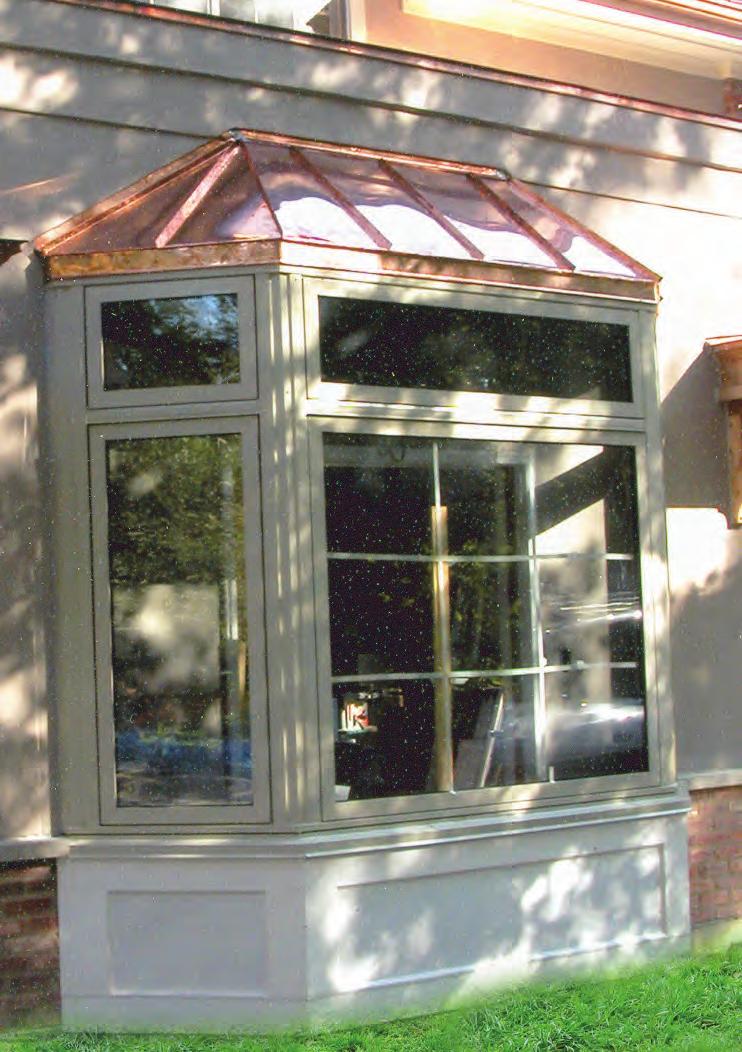 The garden window is designed to incorporate ridge vents and operable windows for air circulation and ventilation. Additional heating and cooling is provided by the home s existing systems.