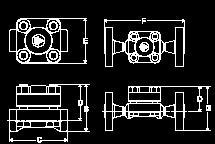 *Dimensions for SH 1500 "F" and "G" are for 3/4" connection, class 1500 flanged.  All dimensions and weights are approximate.