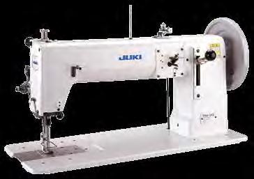 LONG ARM SEWING MACHINES 29 TNU-243U (unison-feed) 7 TU-273U (top and bottom-feed) 6 Semi-long Flat-bed, 1-needle, Lockstitch Machine with Large Shuttle-hook for Extra Heavy-weight Materials The