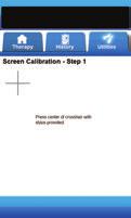 Screen Calibration Screen Use the Screen Calibration screen to calibrate the V.A.C.ULTA Therapy Unit s touch screen.