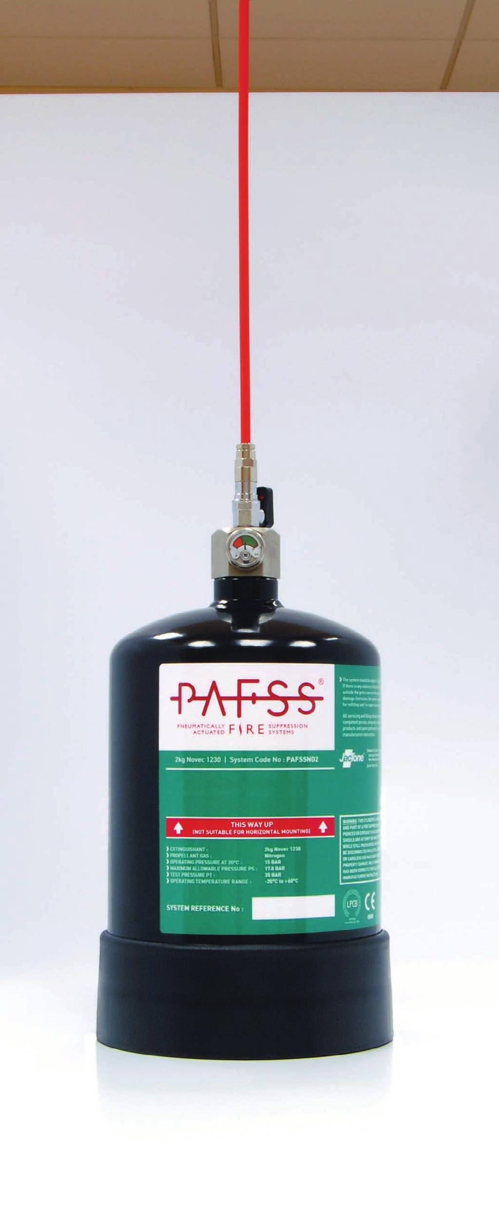 PAFSS Fire Suppression Systems from Jactone There are many situations where dealing with a fire at source will both minimise the damage of valuable assets and enable a quicker recovery of operations.
