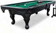 Springfield billiard table Furniture quality wood veneer top rail, scratch-resistant coating. Reg. 499.