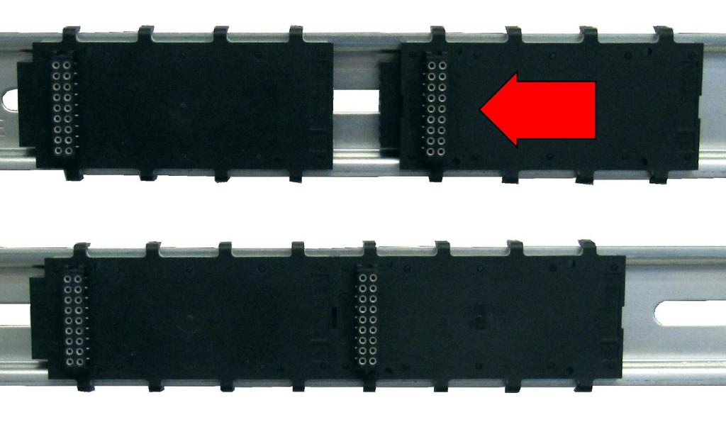 200091-A 5/23 Figure 2. Installation of bottom pieces. Connect next power cable CBL-140 to the end of CPU s bottom piece.