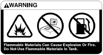 10783 FLAMMABLE MATERIALS LABEL - LOCATED