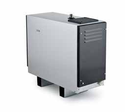 Steam VA A powerful, fully automatic steam generator with a large water tank, making it ideal for public facilities. Requires connection to electricity and water supplies. Convertible 1-phase/3-phase.