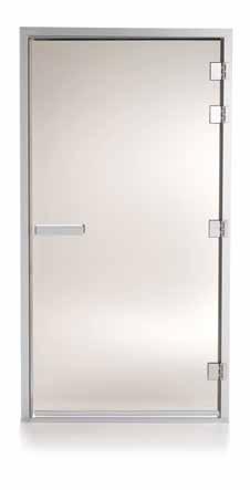 Tylö hinged doors Our hinged doors for showers and steam rooms have an extra robust design to cope with wear and tear and heavy traffic in demanding environments such as public bathing facilities.