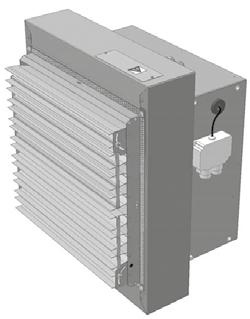 sickle-blade *) Heat exchangers electric heater Enclosure industrial version (coated)