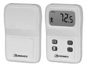 Appendix B: Room Thermostat Quick Start The room thermostat gives users the ability to view the room temperature and relative humidity (optional) and control the active room set points from the