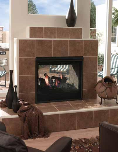 Gas Fireplaces Twilight II Indoor/Outdoor gas Fireplace dd warmth and beauty to two spaces with one fireplace. The Twilight II is the world s first see-through indoor/outdoor gas fireplace.