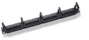 bagged separately for termination with SL Series jack termination tool, see Chapter 22 Standard Angled 48-port 1U patch panels: Accommodate adhesive labels or icons for port identification Are