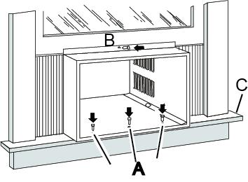 Installing Cabinet into Window Note: When choosing your window make sure the power supply cord is within 4 feet of a grounded 3-prong outlet.