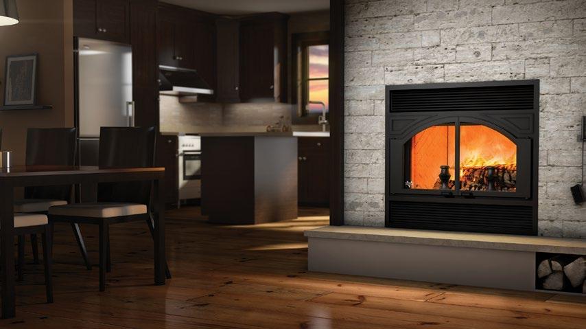 ME300 arched doors SKU # VWFME300 <<< WOOD FIREPLACE Enjoy both the sounds and the heat of a natural fireplace with our Ventis ME300.