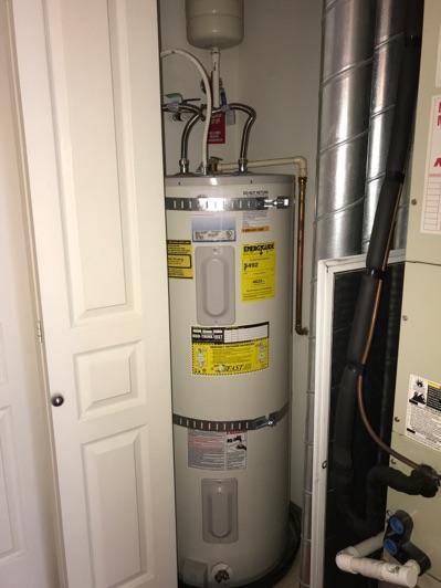 Water Heater Condition Heater Type: Electric water