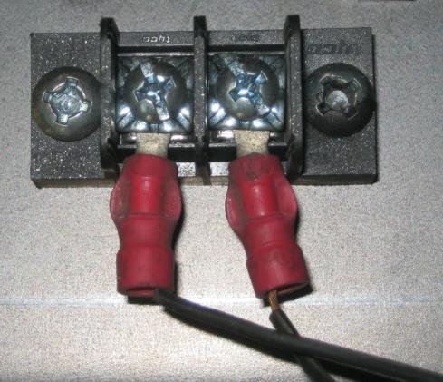 Here is an example of what your thermostat could look like: Connect one wire on RH and the other wire on W.