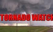 Tornado Watch/Warning Tornado Watch A tornado Watch is announced when conditions are favorable for severe weather to develop, a severe thunderstorm or tornado WATCH is issued by the National