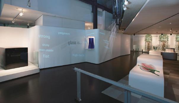 The purpose of the gallery is to show the different ways in which glass is used as a medium for contemporary art.