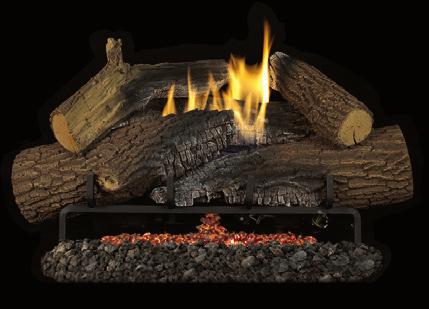 Weekday/Weekend Modes Wall Mount Docking Station MASSIVE MIXED OAK CERAMIC FIBER LOGS "Fireplace logs like no other. These flames are perfect." Robert J.