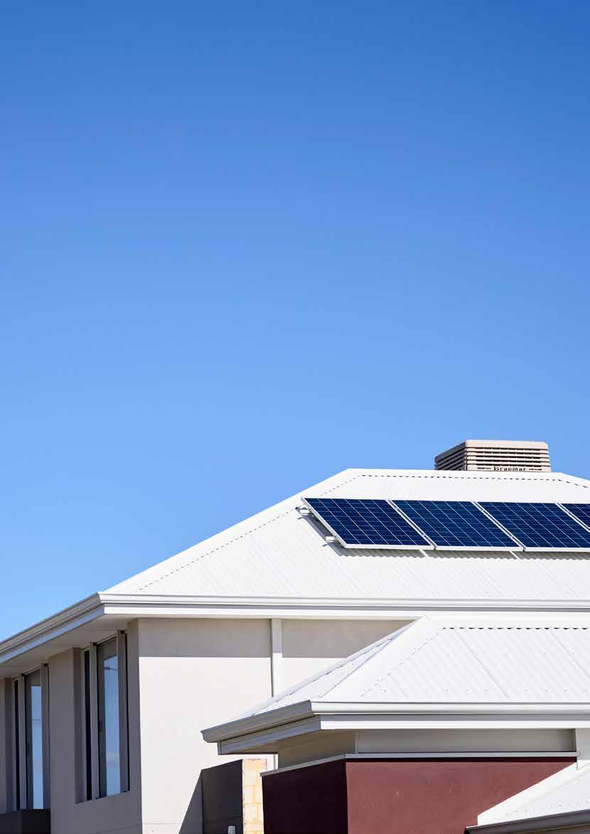 Electricity Take control of your power bill It is mandatory for every household at Alkimos Beach to install solar PV and an energy efficient hot water system as well as energy efficient