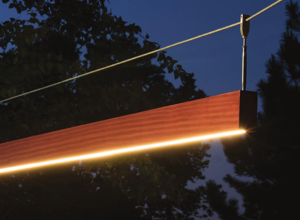 Illuminated Wooden Linear Pendant FIXTURE TYPE: PROJECT NAME: Solid wood exterior/interior LE linear pendant.