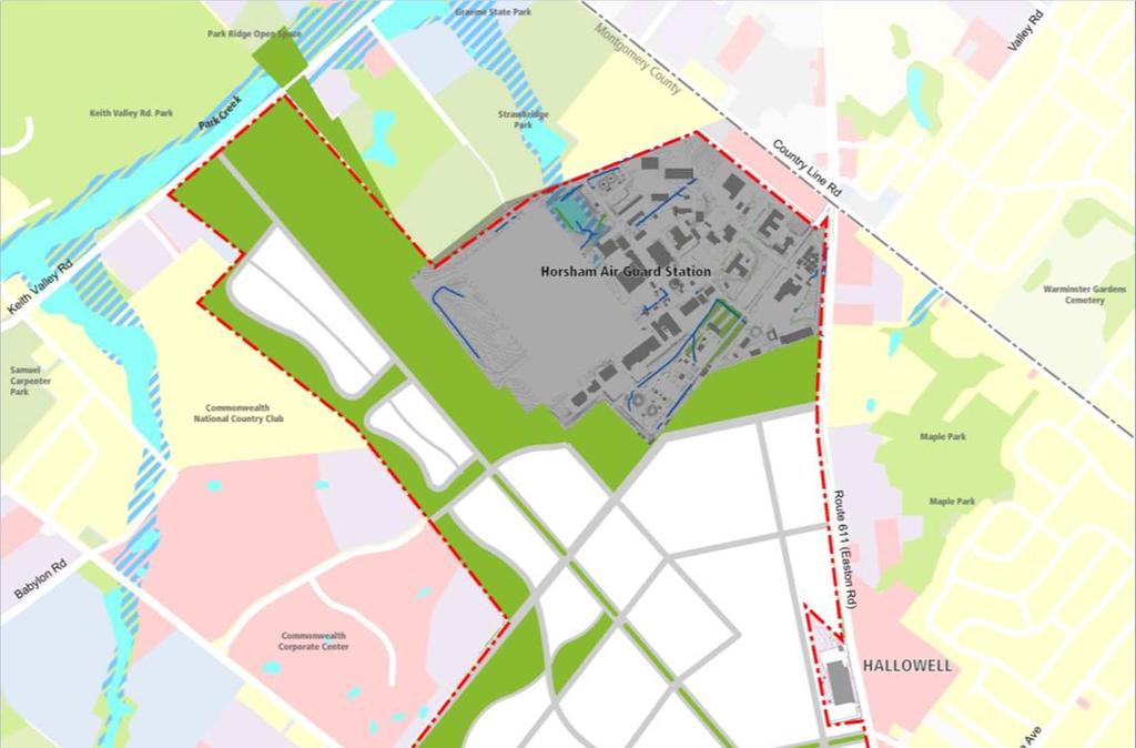 Preliminary Land Use Idea Central Town Center Open Space