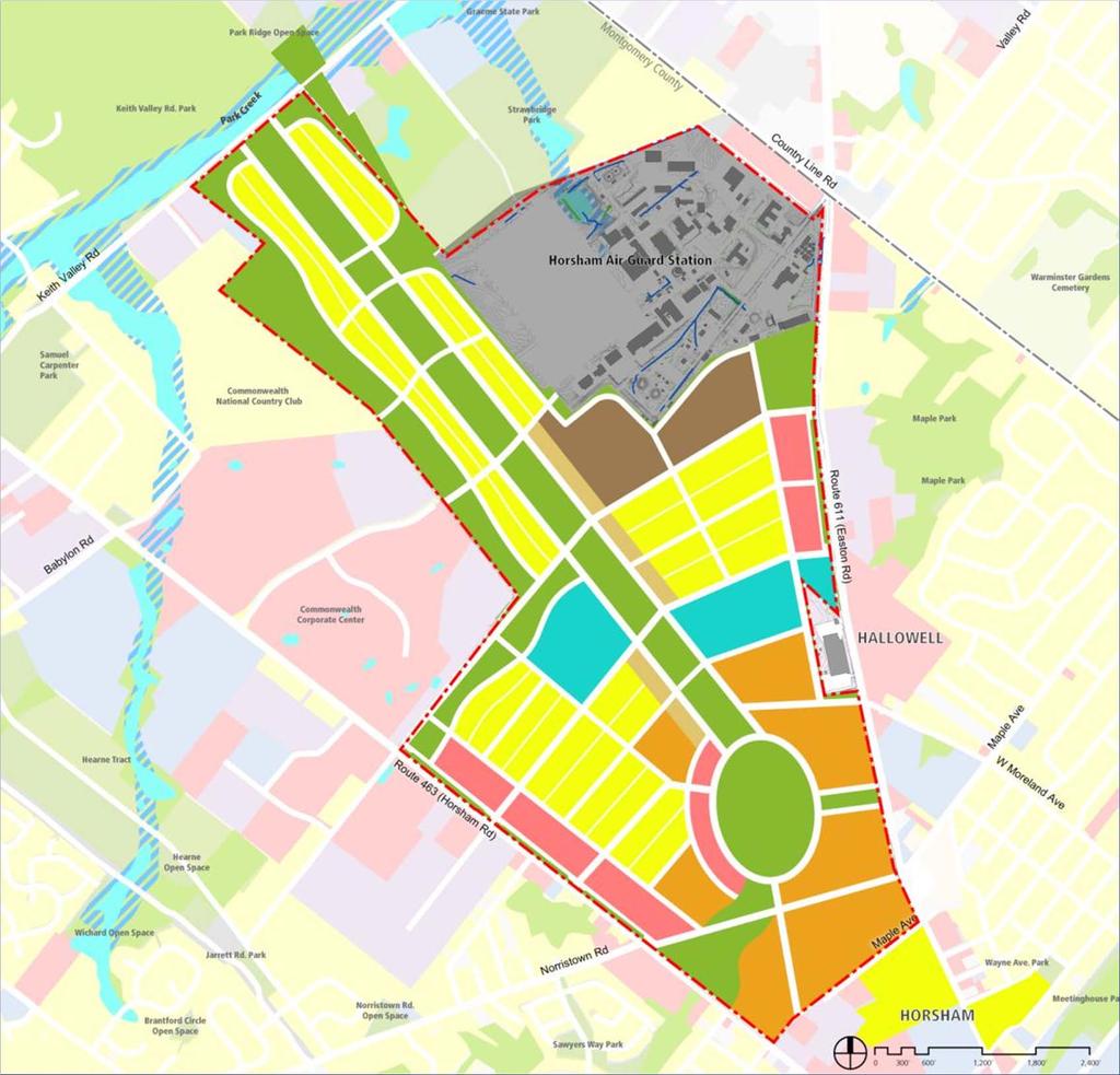 Preliminary Land Use Idea Central Park Neighborhood Residential Green Innovation Retail Residential
